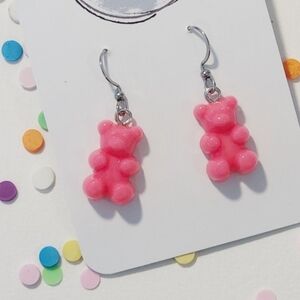 Matte gummy bear earrings 💕💓💕